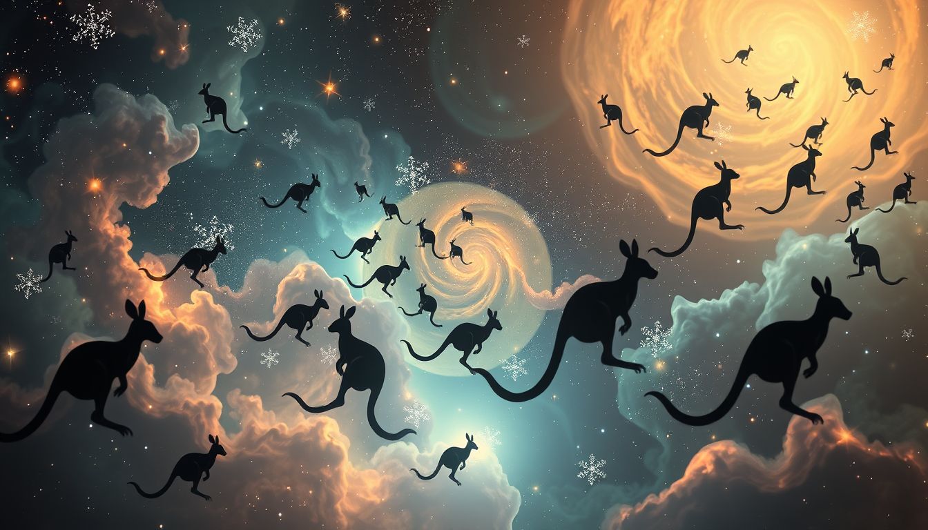 Viele Kängurus symbolisieren starke soziale Bindungen und Gemeinschaft.