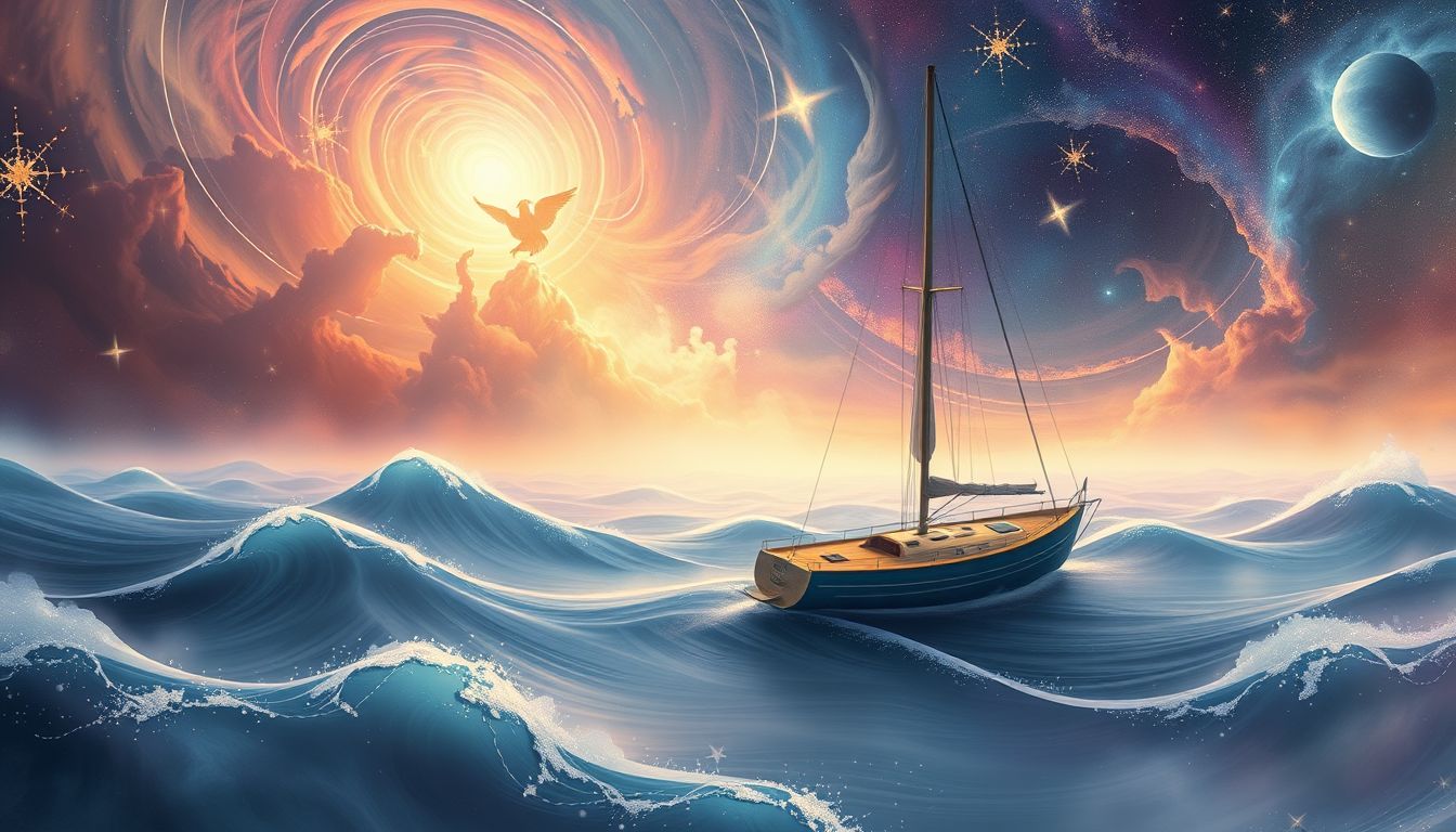 Ein Segelboot-Deck im Traum symbolisiert Freiheit und Lebensreise.