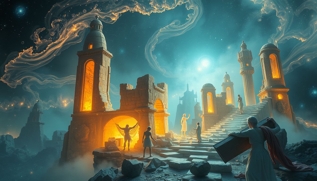 Der Traum symbolisiert Neubeginn durch Loslassen alter Belastungen.