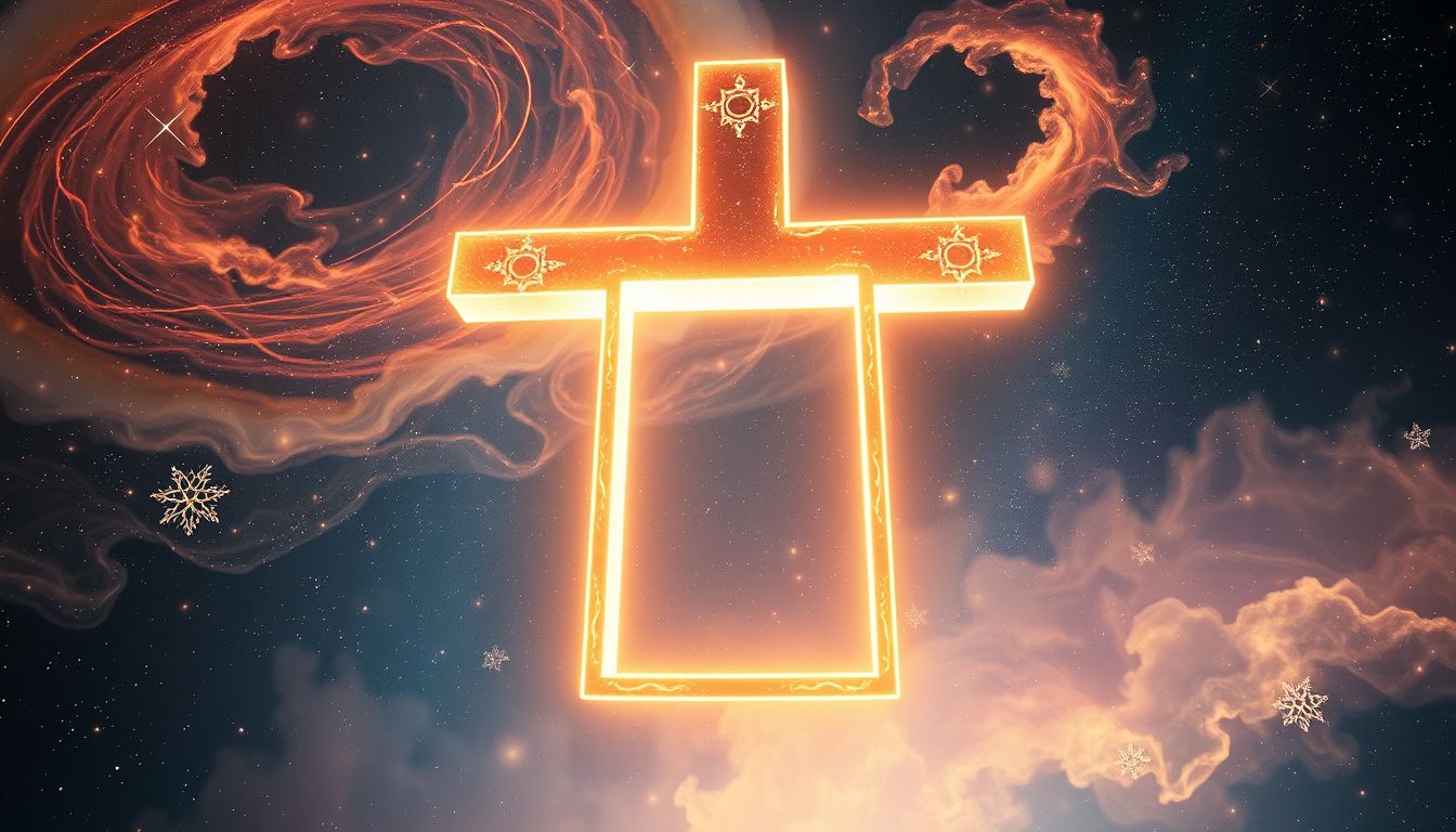 Ein leeres Kruzifix symbolisiert oft verlorenen Glauben oder Hoffnung.