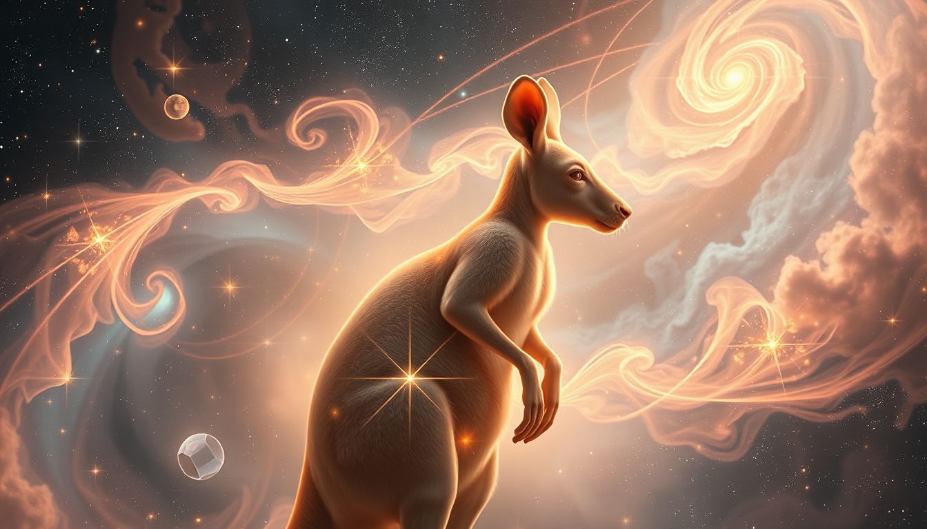 Sich in ein Känguru verwandeln symbolisiert innere Freiheit und Sprungkraft.