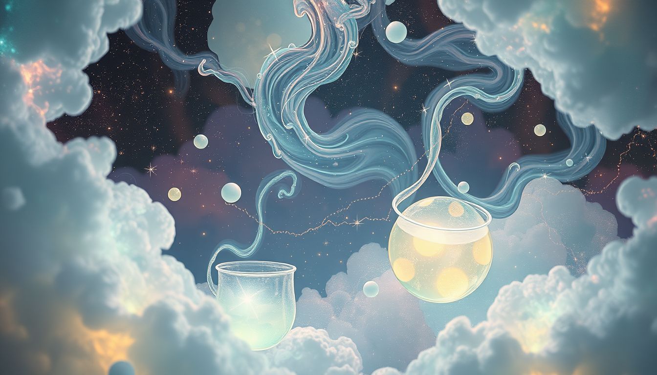 Im Traum chemisch sieden symbolisiert innere Transformation und Reinigung.