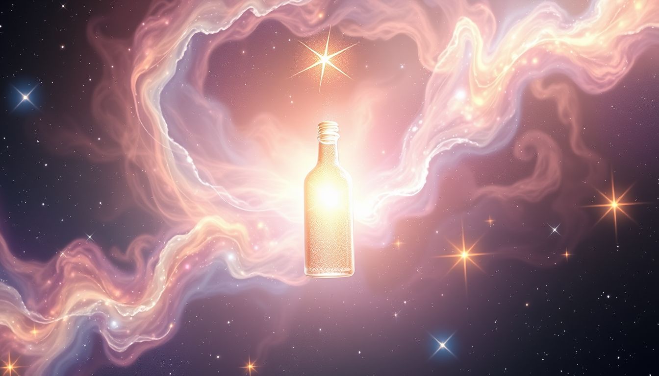 Eine volle Flasche symbolisiert oft verborgene Gefühle im Traum.