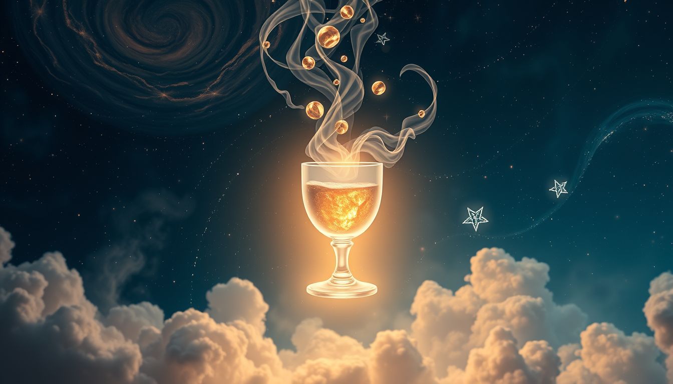 Der Traum von Kornbrand symbolisiert oft innere Stärke und Genuss.