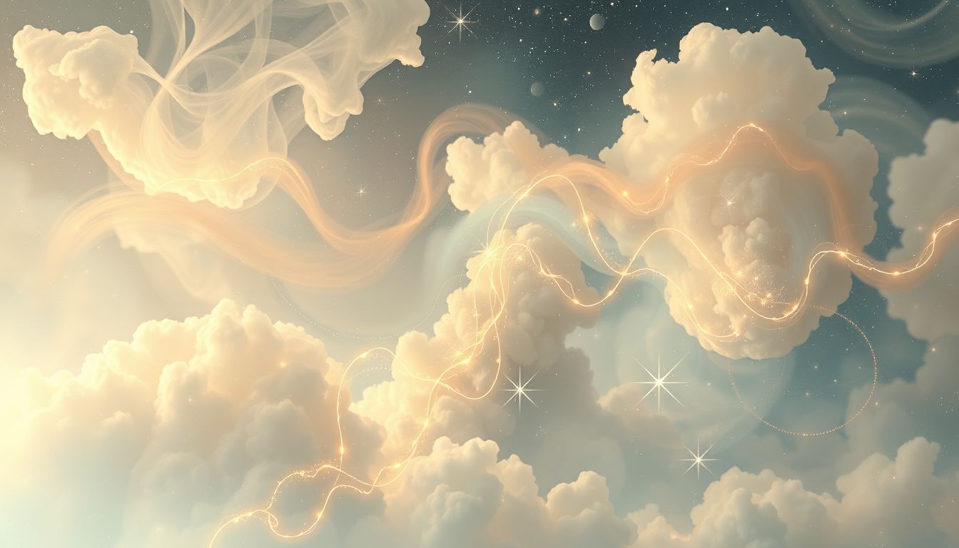 Äther symbolisiert im Traum oft spirituelle Transformation und Erneuerung.