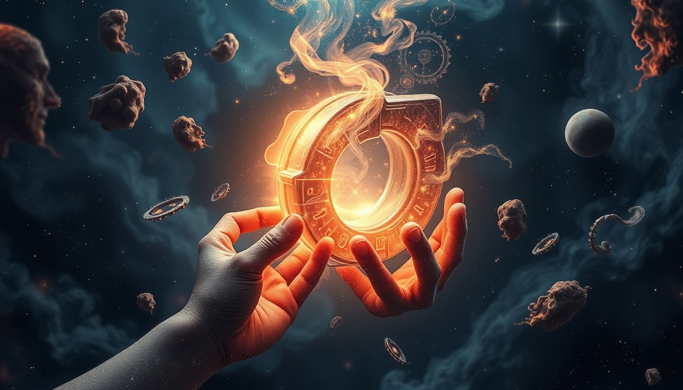 Das reparierte Brummeisen symbolisiert innere Heilung und Selbstvertrauen.