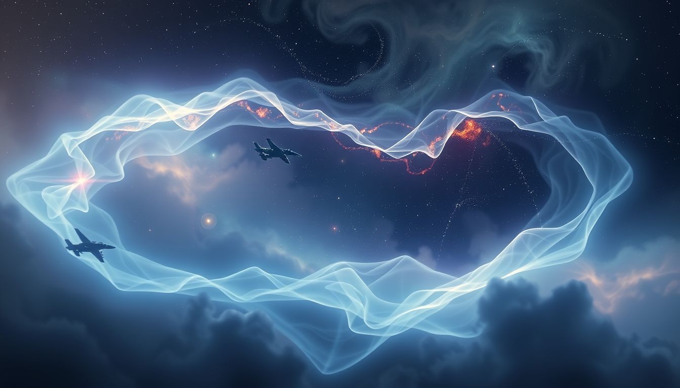 Das Hören von Kampfflugzeuggeräuschen symbolisiert innere Konflikte.