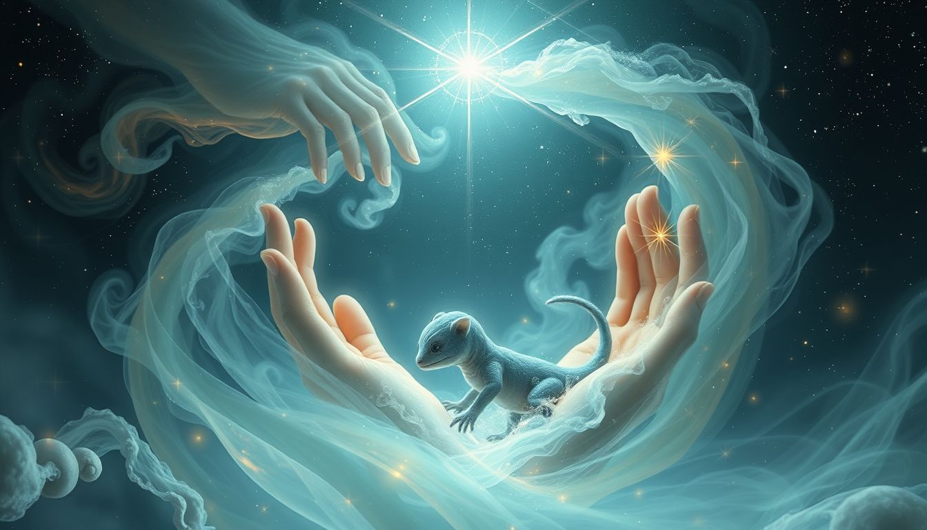 Einen Zobel vor Ertrinken zu retten symbolisiert innere Rettung.