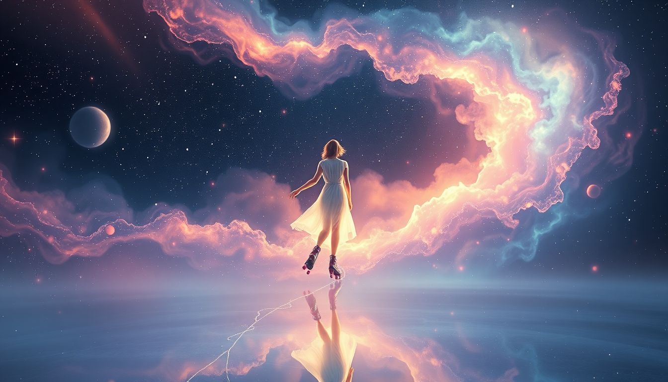 Rückwärts Rollschuhfahren im Traum symbolisiert Unsicherheit und Neubeginn.