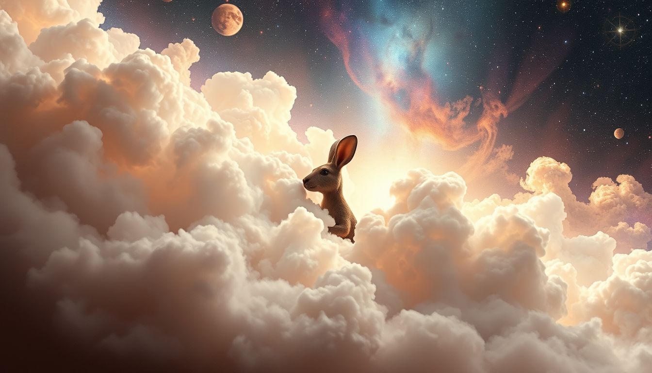 Ein verstecktes Känguru symbolisiert verborgene Ängste und Schutzbedürfnis.