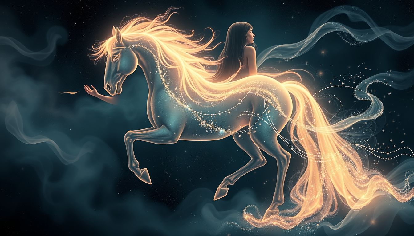 Ein Pferd in Traum 25 symbolisiert listige Täuschung und Gefahr.