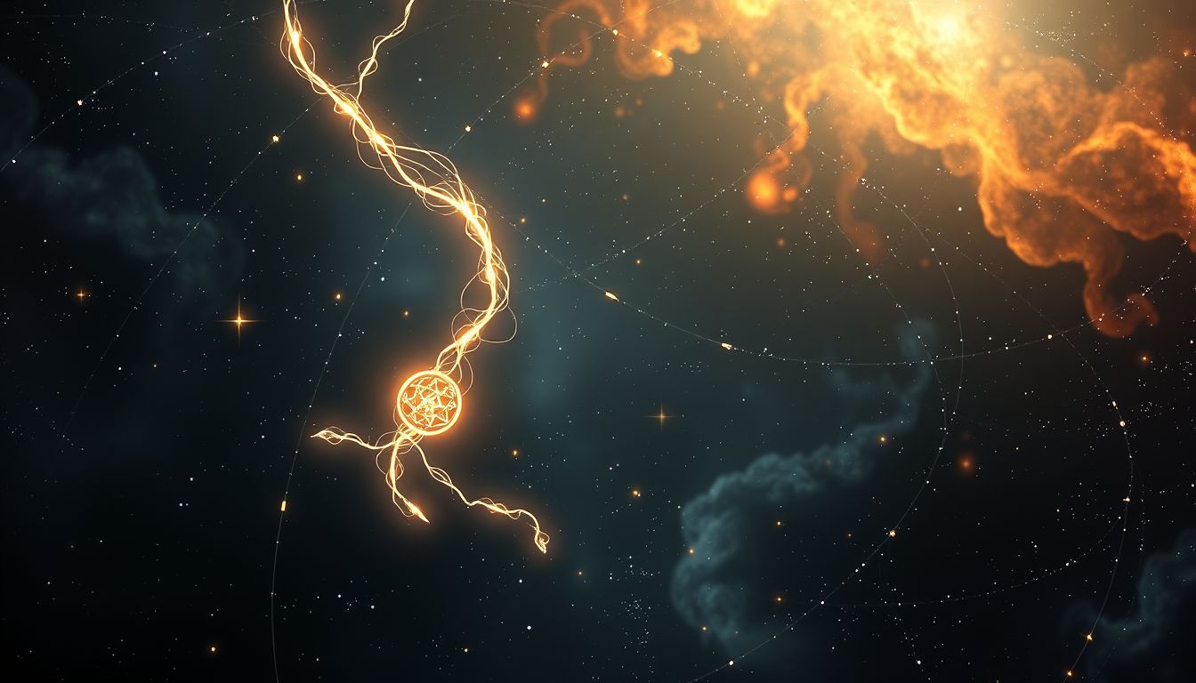 Eine einzelne Saite symbolisiert verborgene Gefühle und innere Geheimnisse.