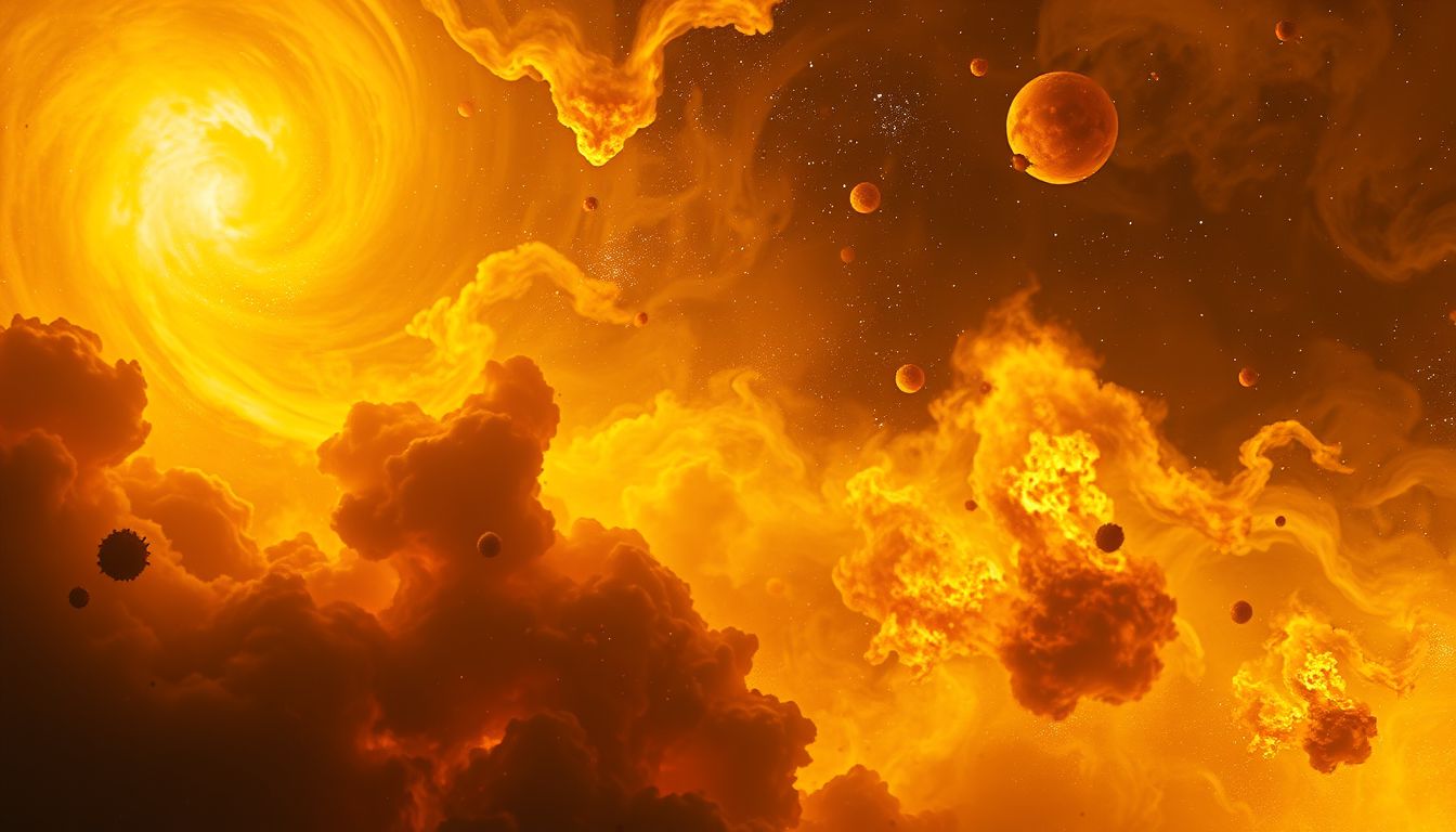 Traum 32 symbolisiert inneren Konflikt durch Schwefel und Zerstörung.