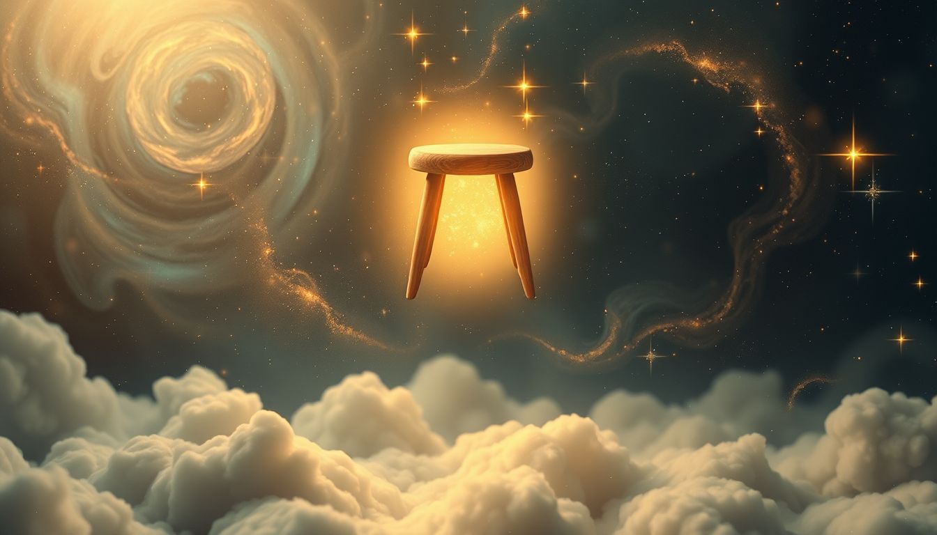 Ein sprechender Schuhmacherhocker symbolisiert verborgene Weisheit im Traum.