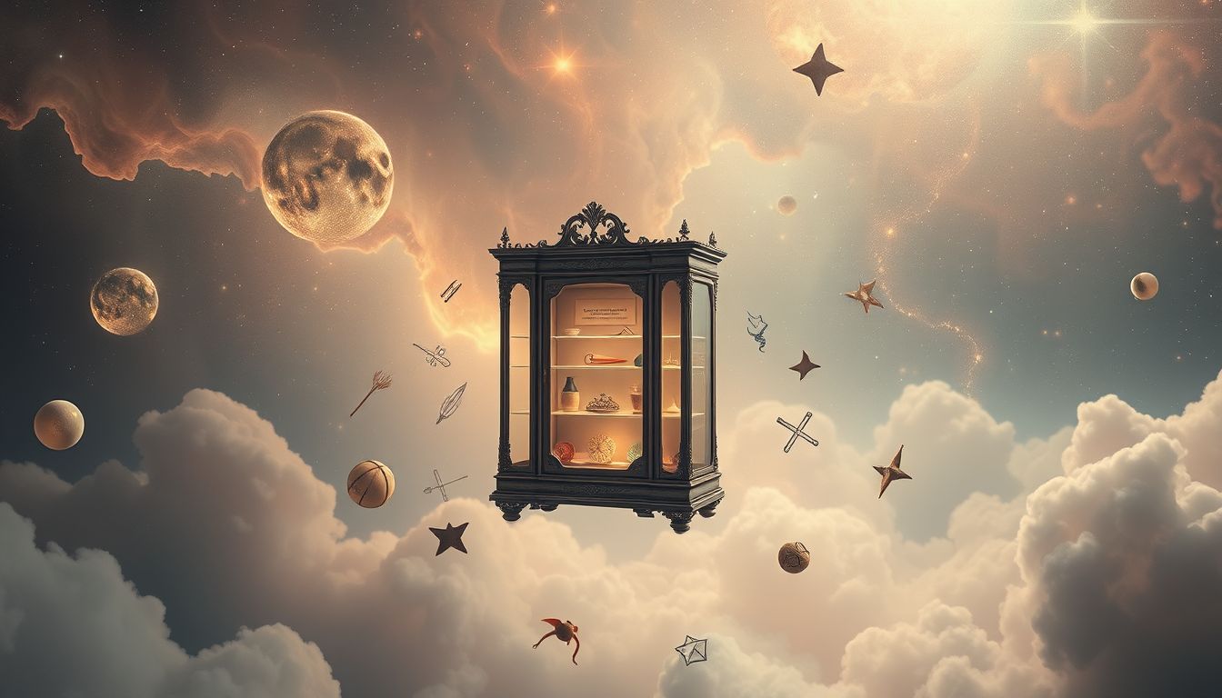 Ein Kuriositätenkabinett im Traum symbolisiert verborgene Geheimnisse.