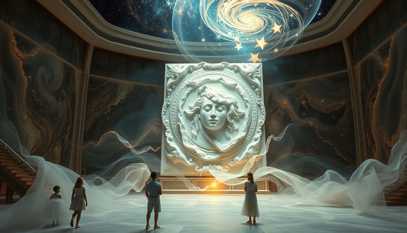 Ein Relief im Museum symbolisiert oft verborgene Erinnerungen und Geschichte.