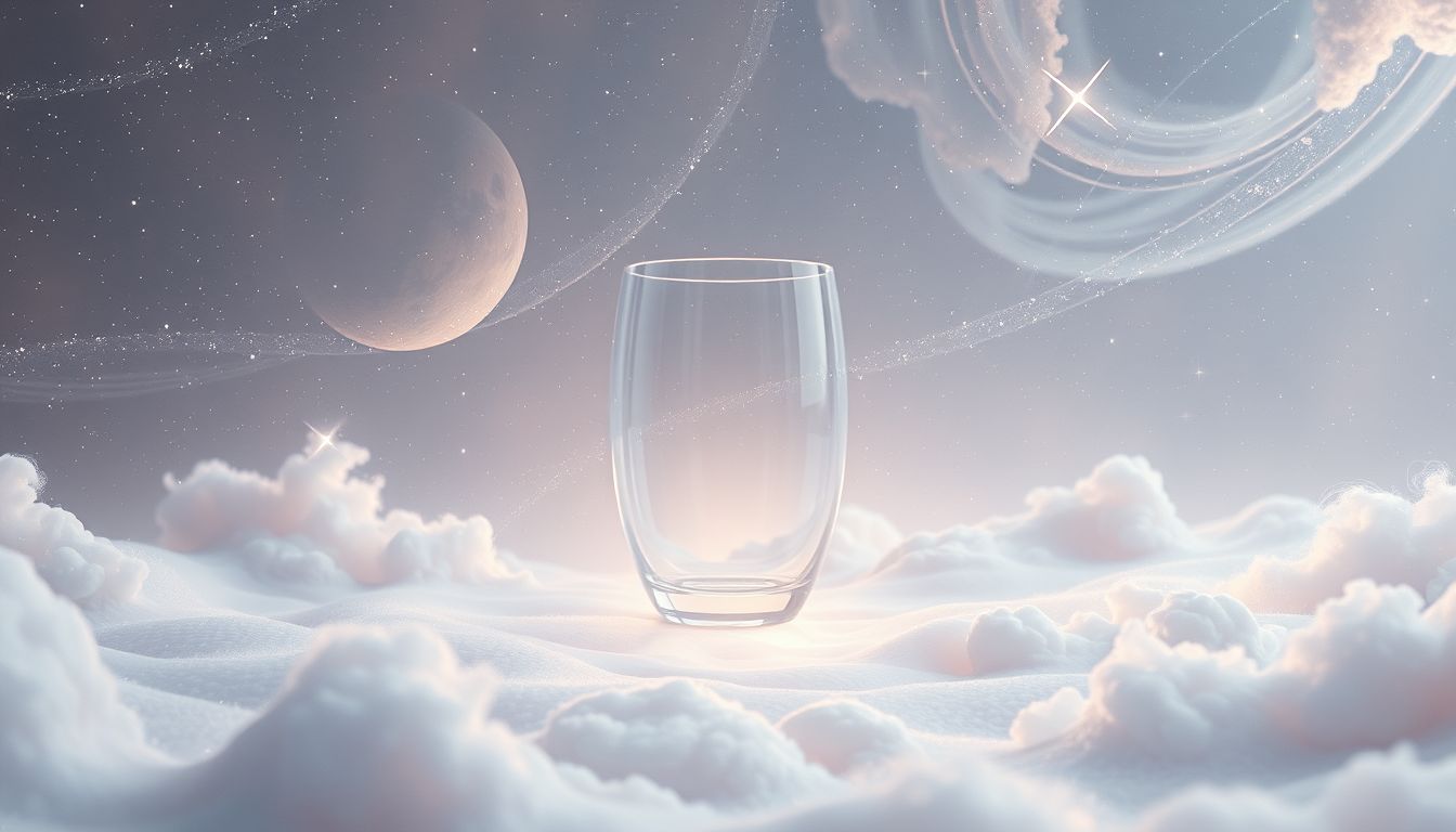 Ein leeres Glas im Traum symbolisiert oft emotionale Leere.