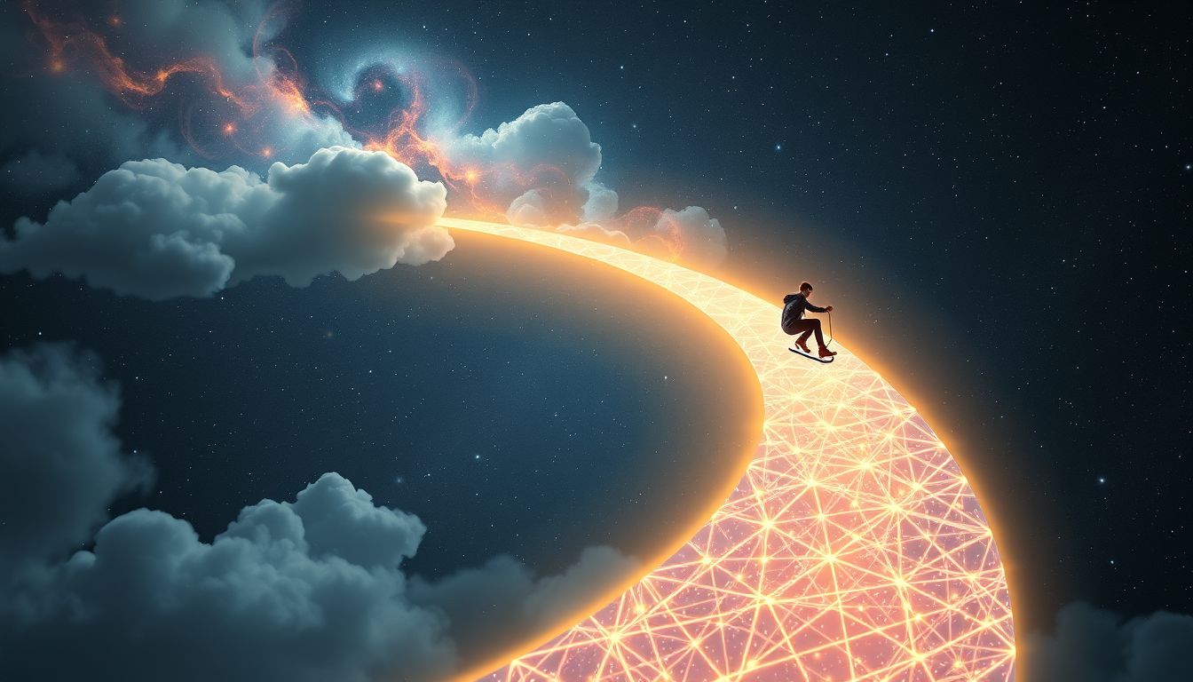 Traum: Bergauf Rollschuhfahren symbolisiert Überwindung von Herausforderungen im Leben.