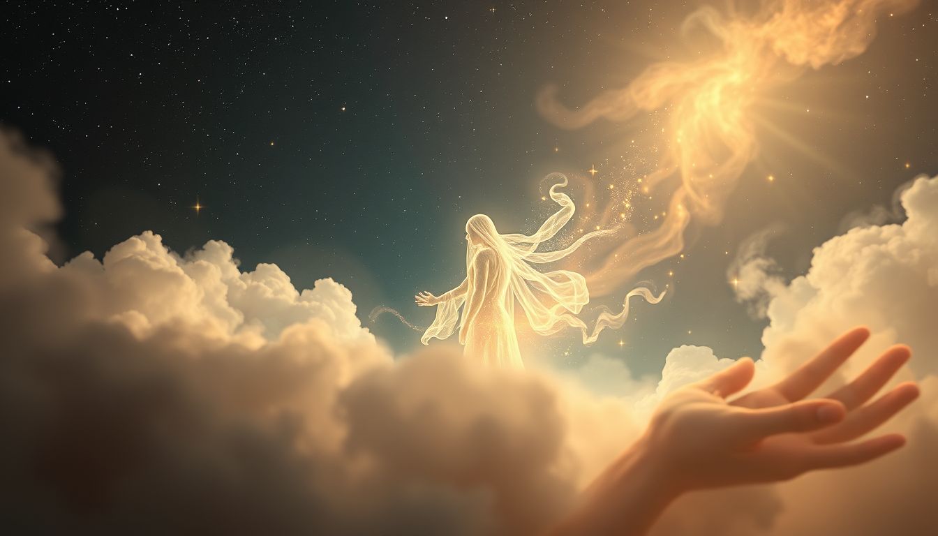 Ein Geist im Traum symbolisiert oft ungelöste Gefühle oder Ängste.