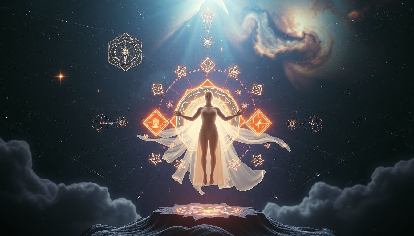 Ein unbekannter Initiator im Traum symbolisiert verborgene Selbstentdeckung.