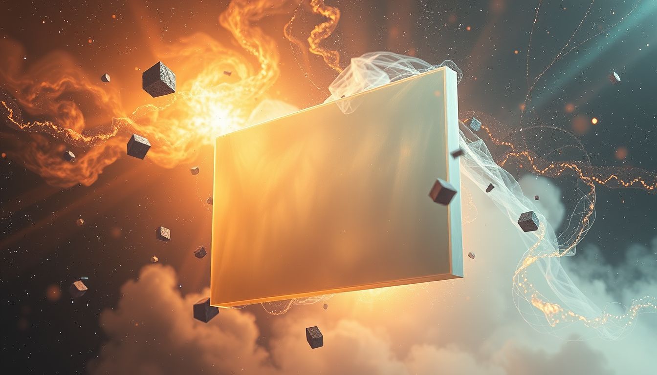 Eine verschiebende Wand symbolisiert Lebensinstabilität und Wandel.