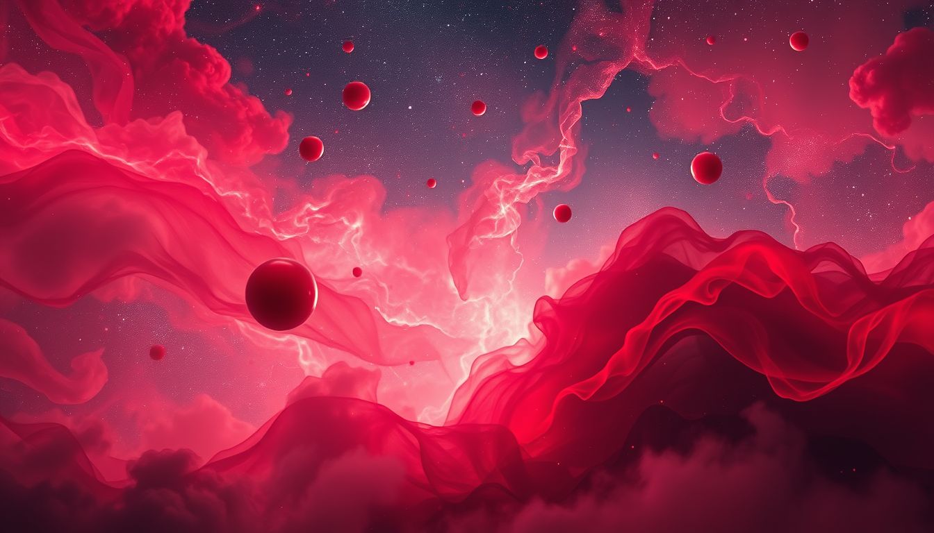 Blutüberbleibsel symbolisieren oft Leben, Leidenschaft und Heilungsschmerz.