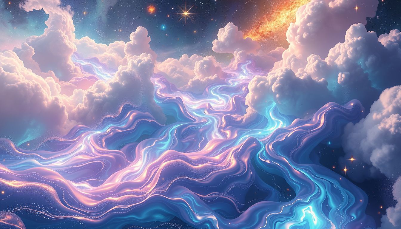 Überfließende Flüsse symbolisieren emotionale Fülle und kreative Energie.