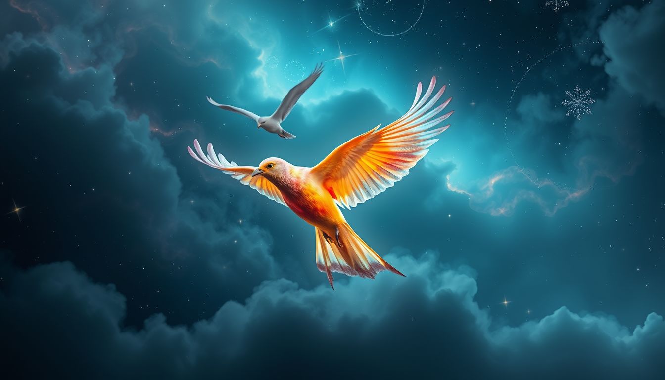 Bunte Vogelfarben im Traum symbolisieren oft Emotionen und Persönlichkeit.