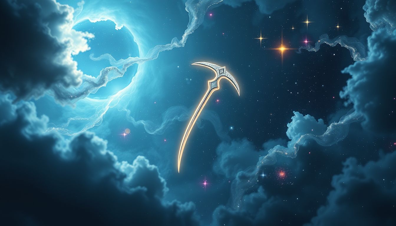 Eine Sichel im Traum kann auf kommende Herausforderungen hinweisen.