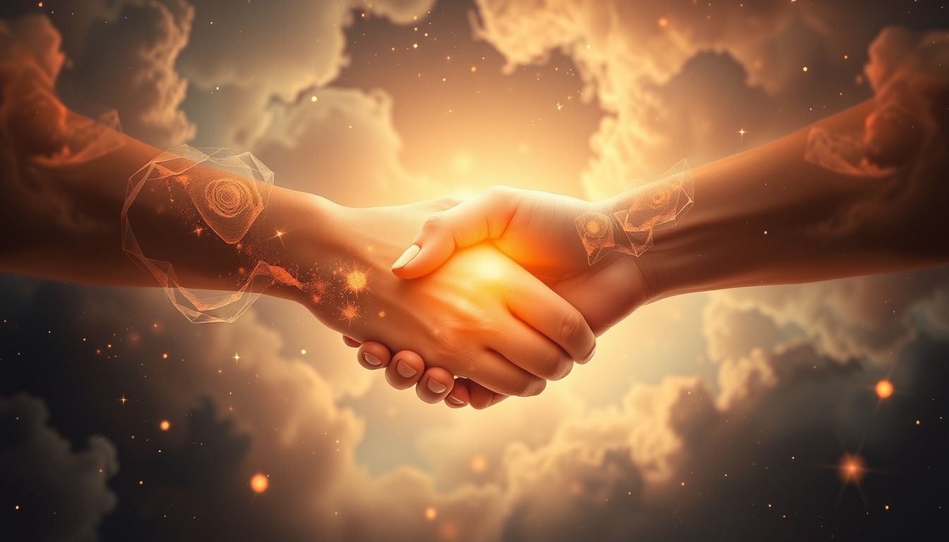 Ein fester Handschlag symbolisiert Vertrauen und Respekt im Traum.