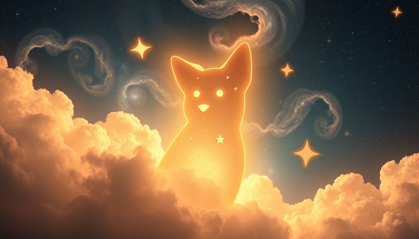 Ein freundlicher Metzgerhund symbolisiert Schutz und vertraute Sicherheit im Traum.