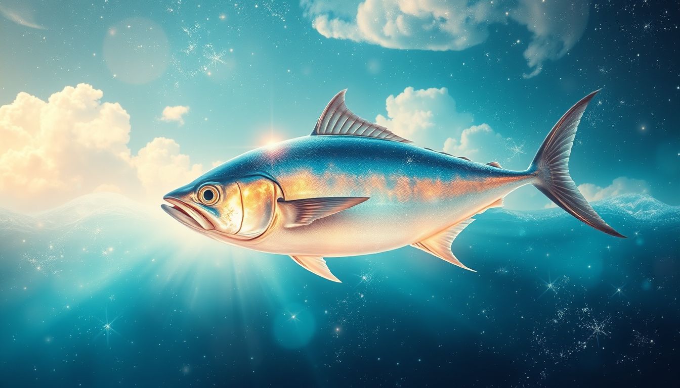Einen lebenden Thunfisch sehen symbolisiert Lebenskraft und Klarheit.