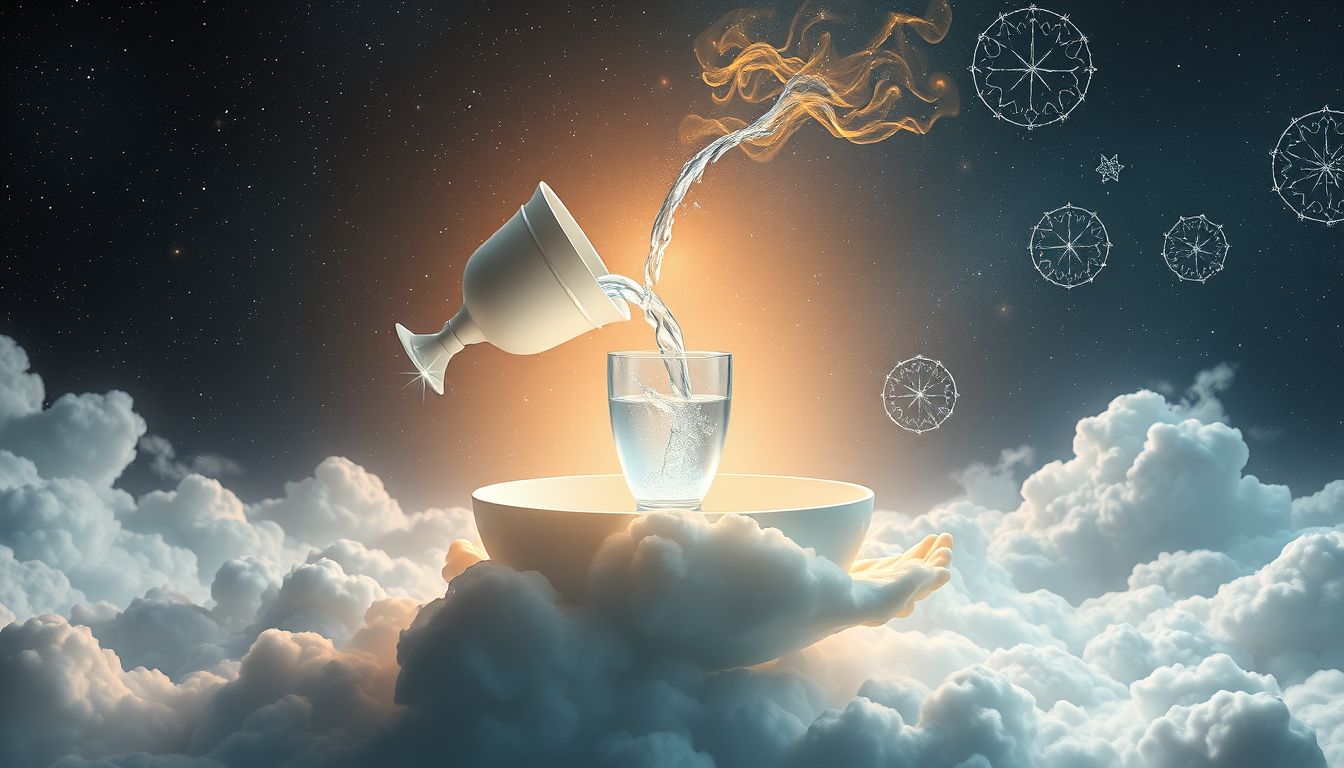Heilwasser trinken symbolisiert innere Reinigung und seelische Akzeptanz.