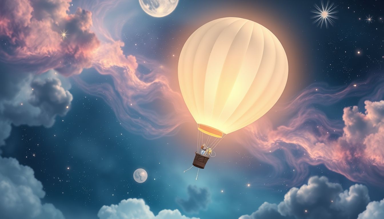 Der Ballon symbolisiert oft Leichtsinn und Flucht aus der Realität.