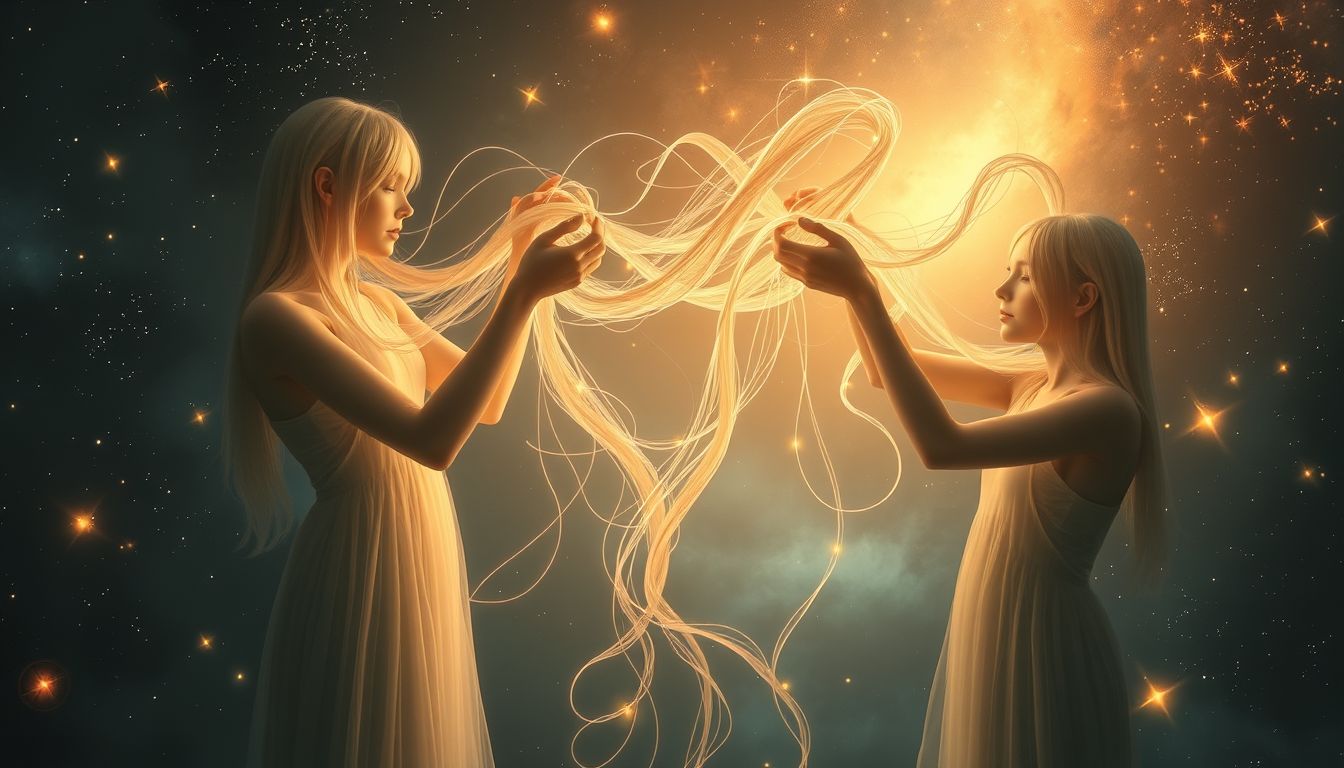 Das Entwirren fremder Haare symbolisiert mitfühlende Verantwortung und Unterstützung.
