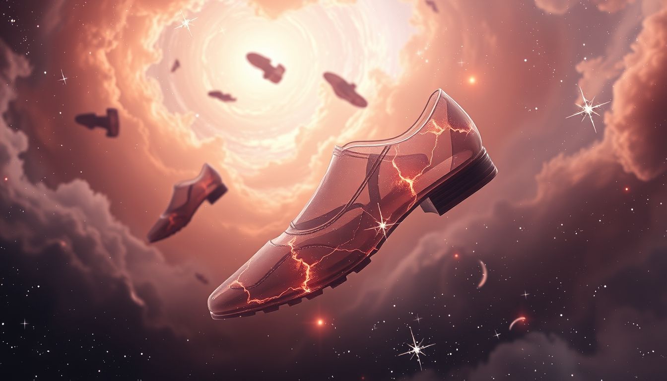 Keine passenden Schuhe im Traum symbolisieren Unsicherheit und Orientierungslosigkeit.