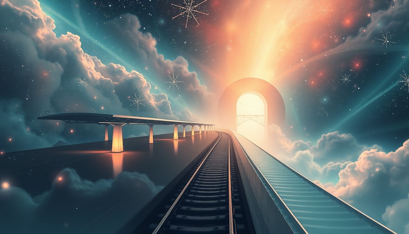 Ein Bahnhofstraum symbolisiert oft Lebensübergänge und neue Chancen.