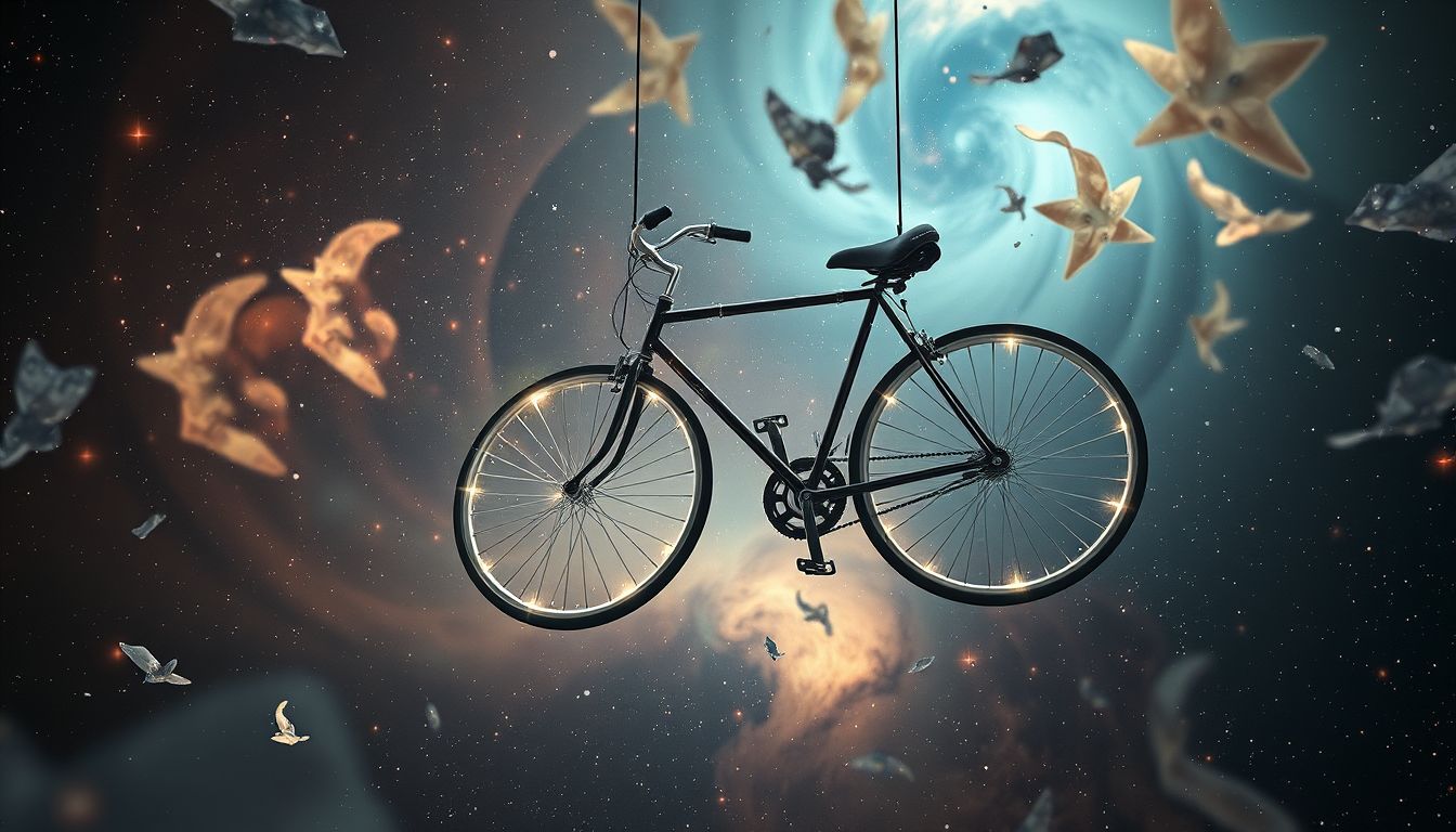 Ein Fahrrad ohne Bremsen symbolisiert oft Kontrollverlust im Leben.