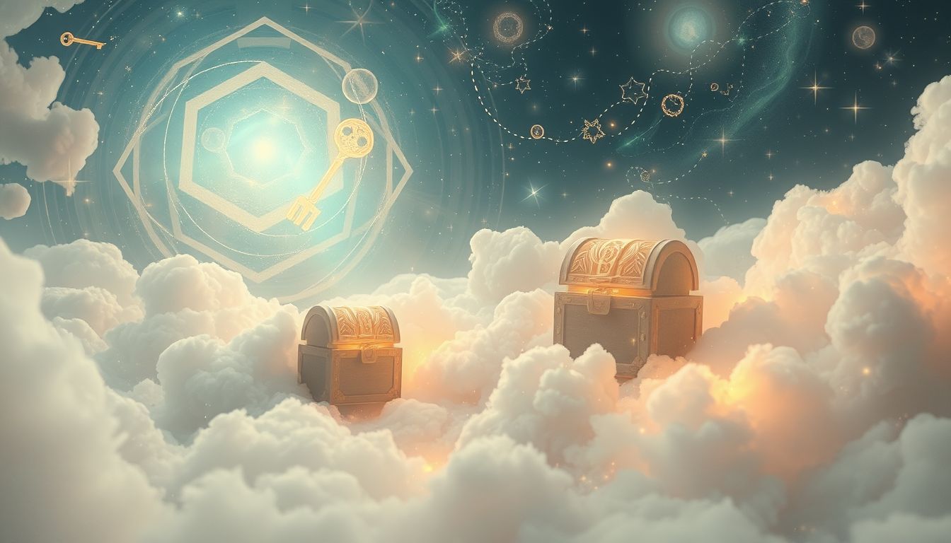 Der Schatz symbolisiert verborgene Sehnsüchte und persönliche Schätze.