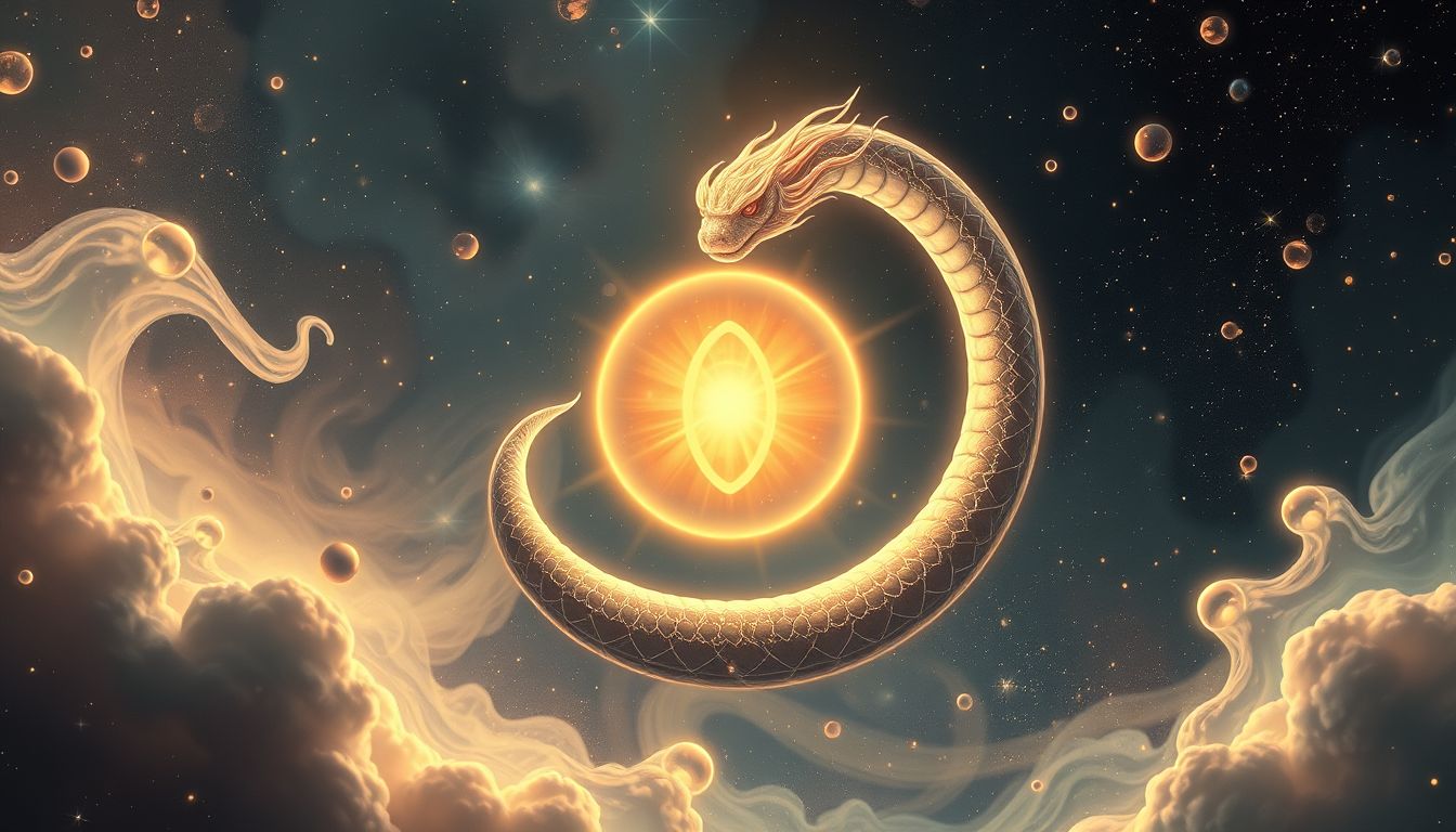 Der Uroboros symbolisiert Schutz, Sicherheit und innere Kraft im Traum.