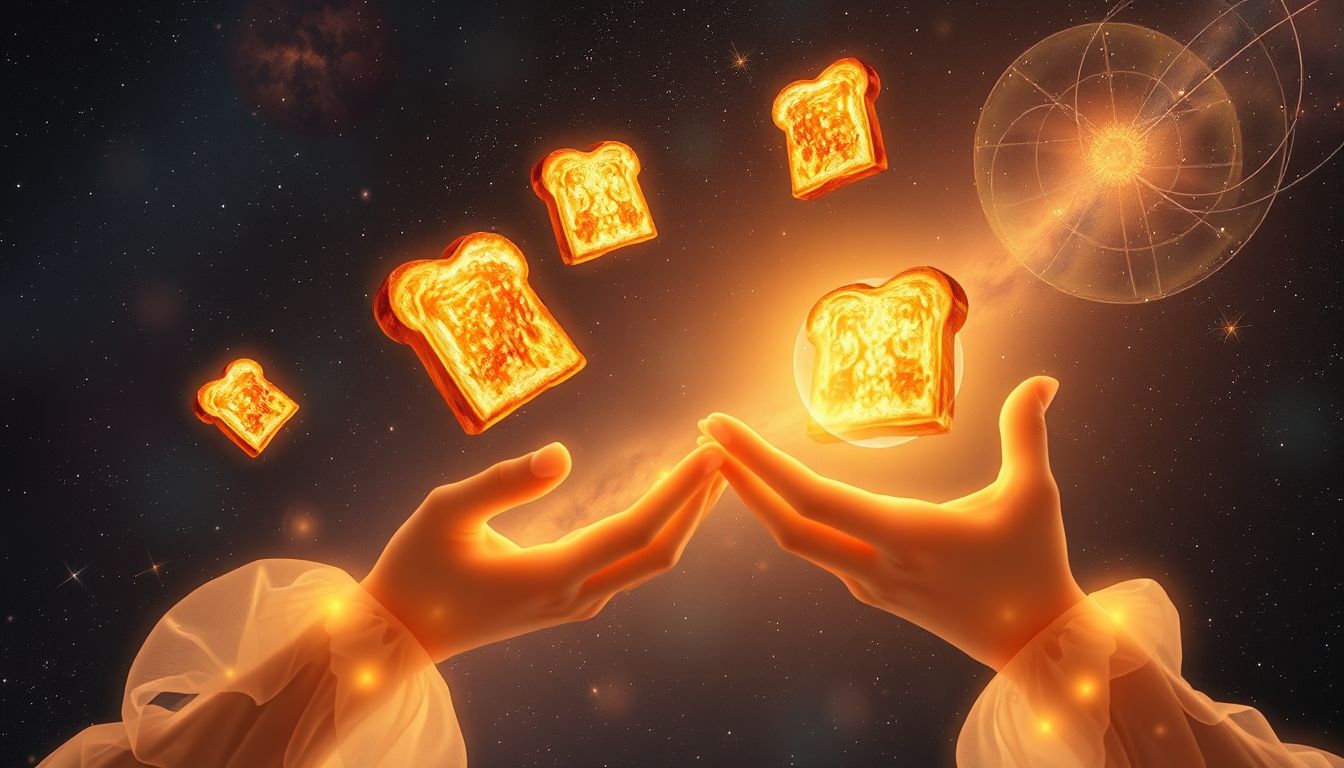 Das Teilen von Toastbrot im Traum symbolisiert verbindende Großzügigkeit.