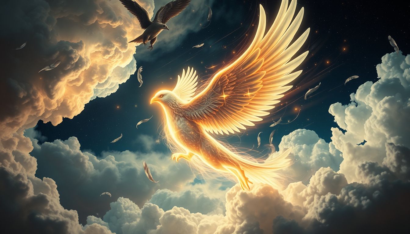 Sich in einen Vogel verwandeln symbolisiert Freiheit und neue Perspektiven.