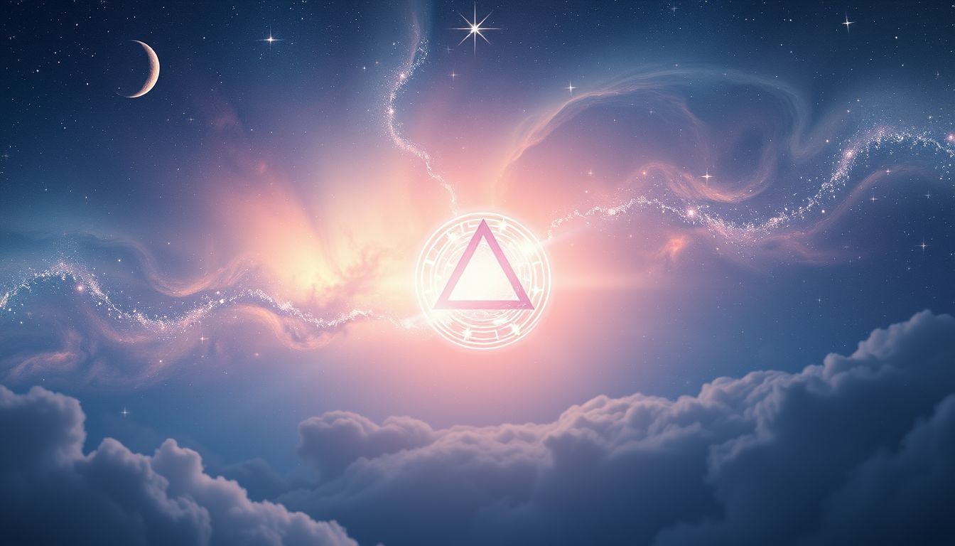 Ein Schild im Himmel symbolisiert oft göttliche Führung im Traum.