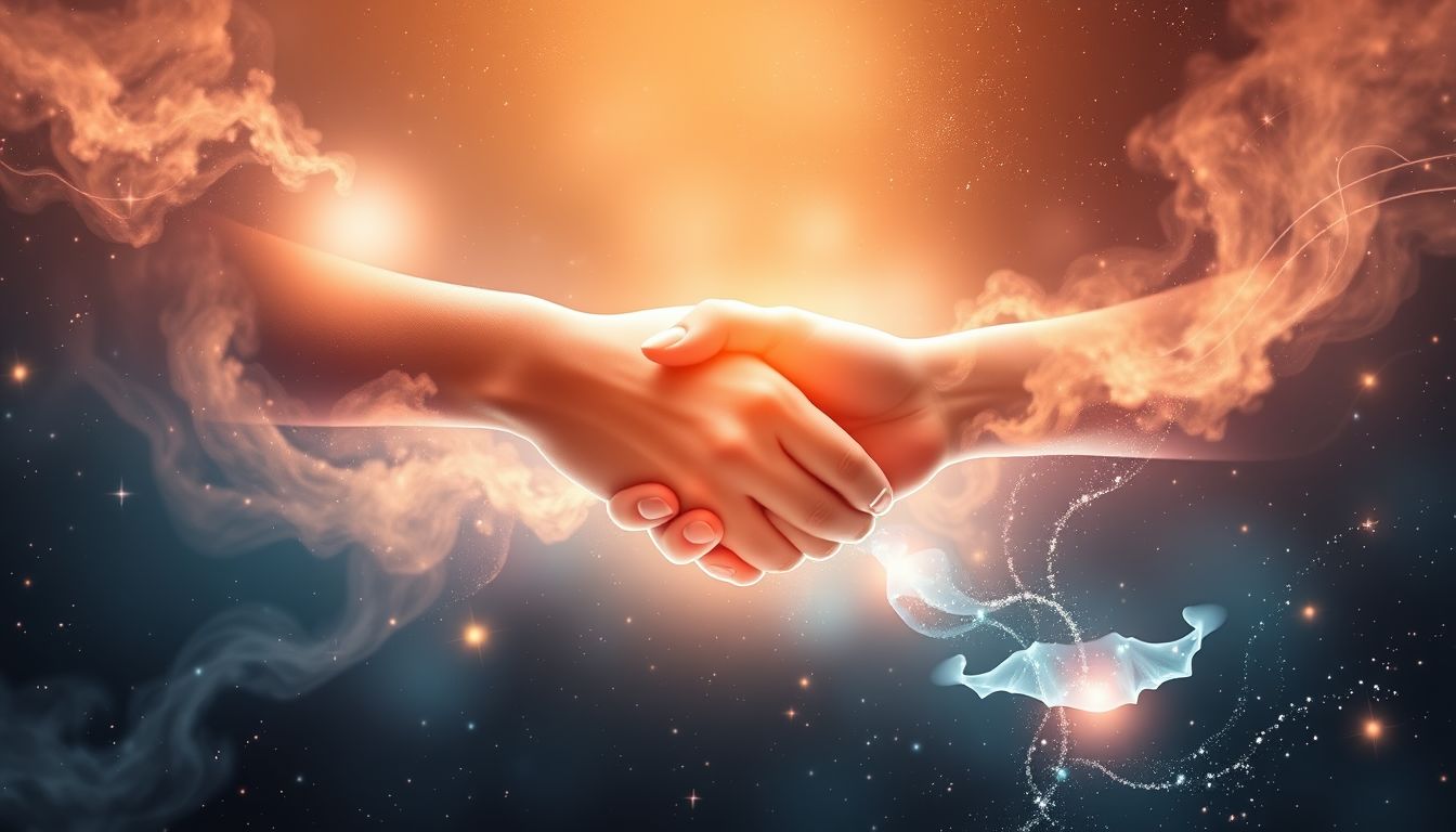 Ein Handschlag im Traum symbolisiert oft den Beginn neuer Kooperationen.