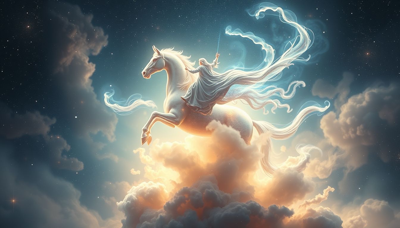 Das Aufsteigen symbolisiert innere Stärke, Kontrolle und persönliche Freiheit.