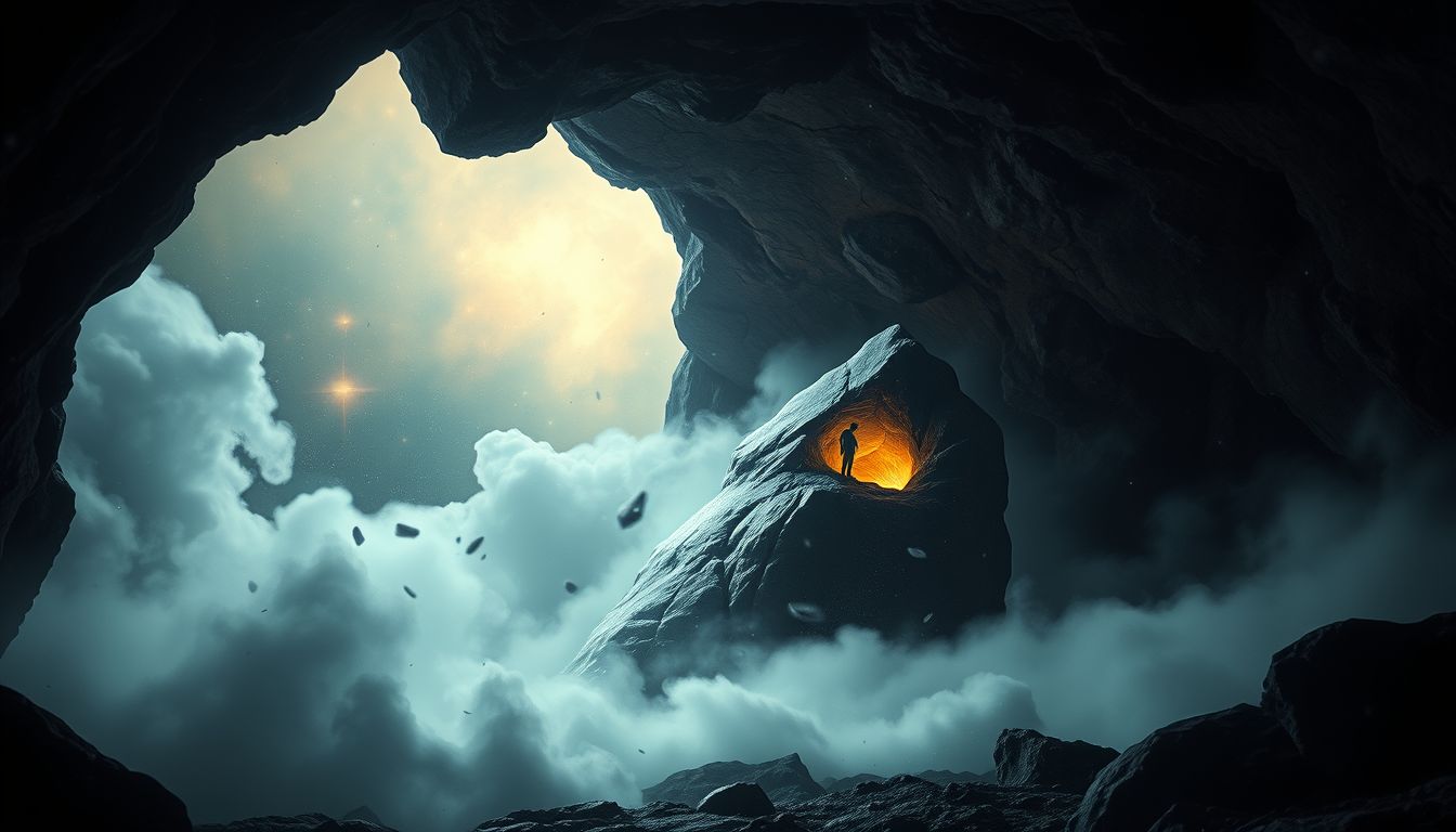 Der Traum vom Felsen in der Höhle symbolisiert innere Stärke.