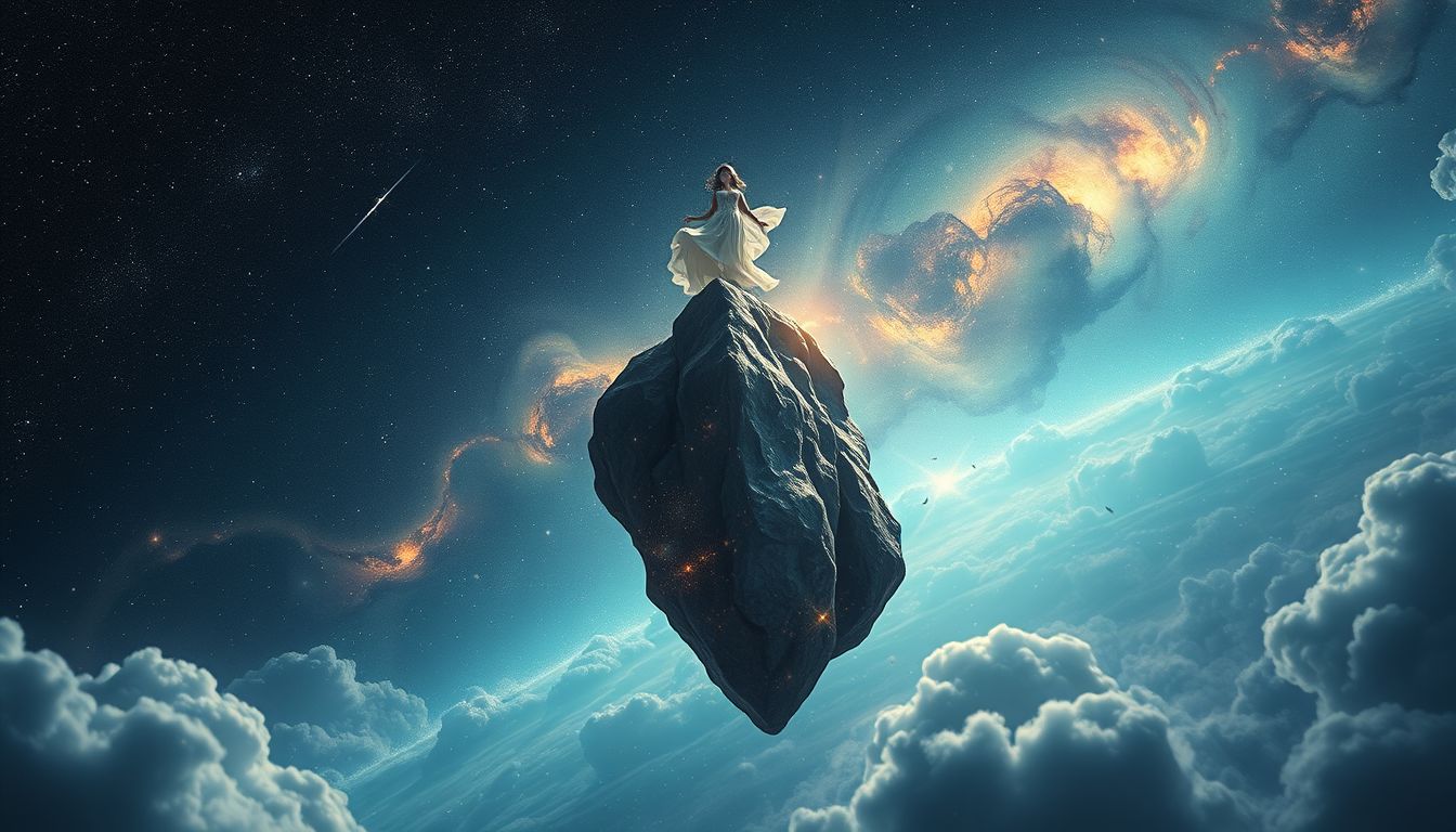 Ein Felsen im Traum symbolisiert stabile Lebensgrundlage und Sicherheit.