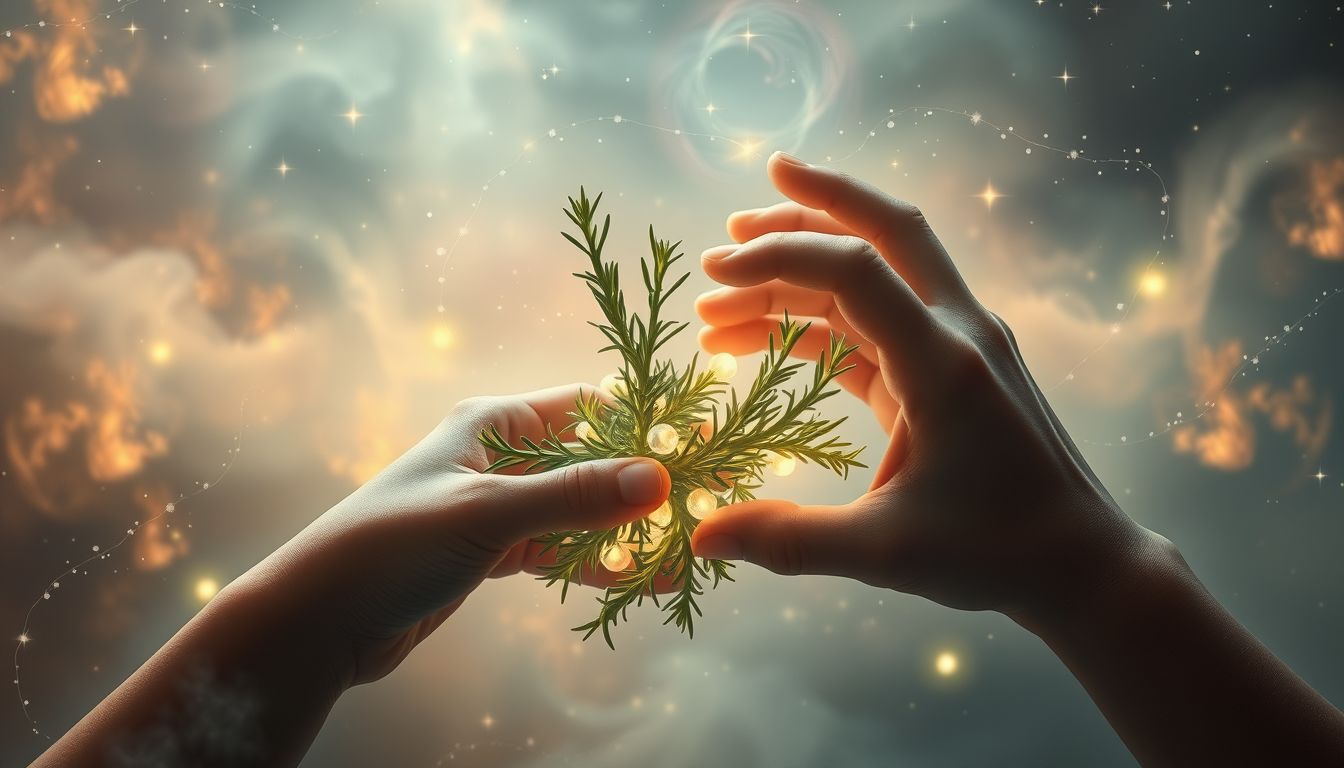 Das Ernten von Rosmarin im Traum symbolisiert geistige Klarheit.