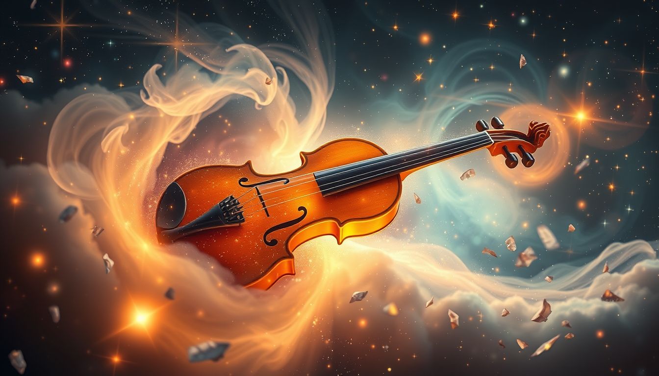 Eine neue Violine symbolisiert Neubeginn und unerkannte musikalische Talente.