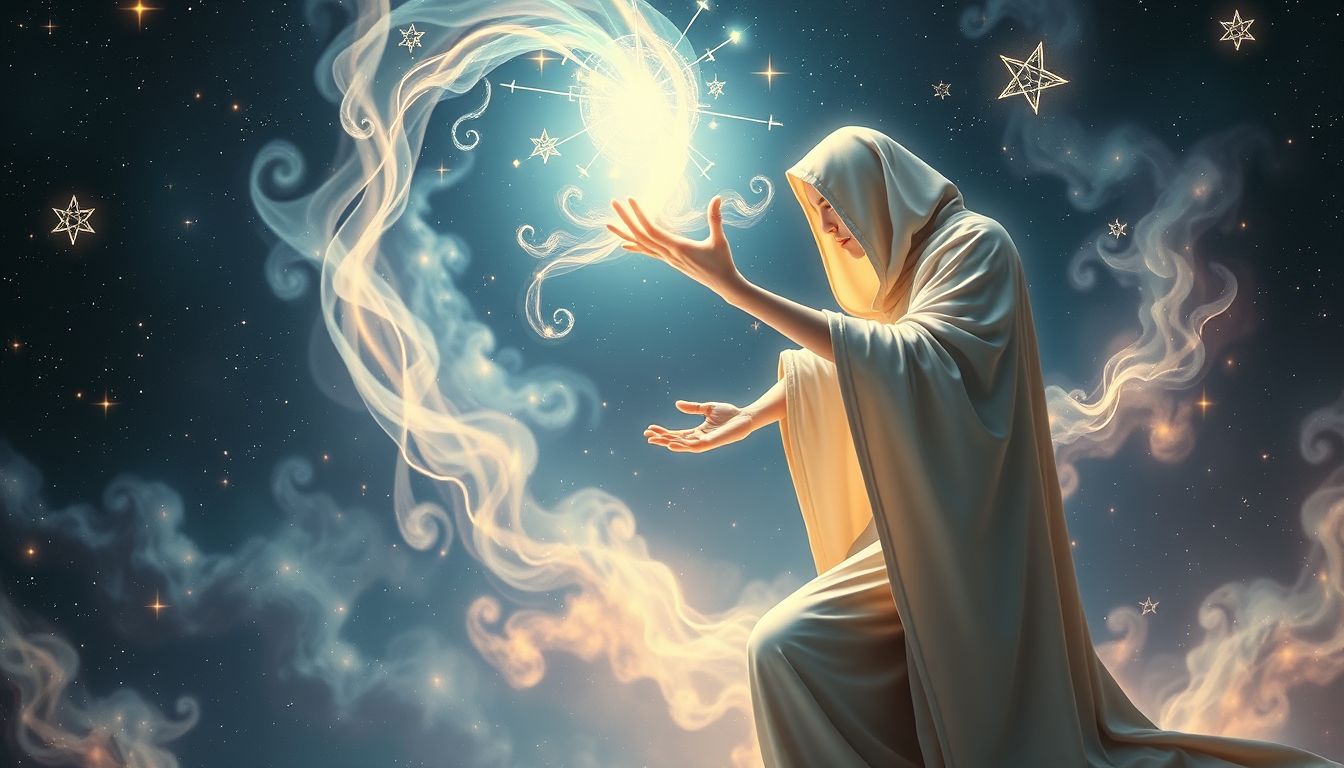 Einem Zauberer helfen symbolisiert Unterstützung bei persönlicher Transformation.